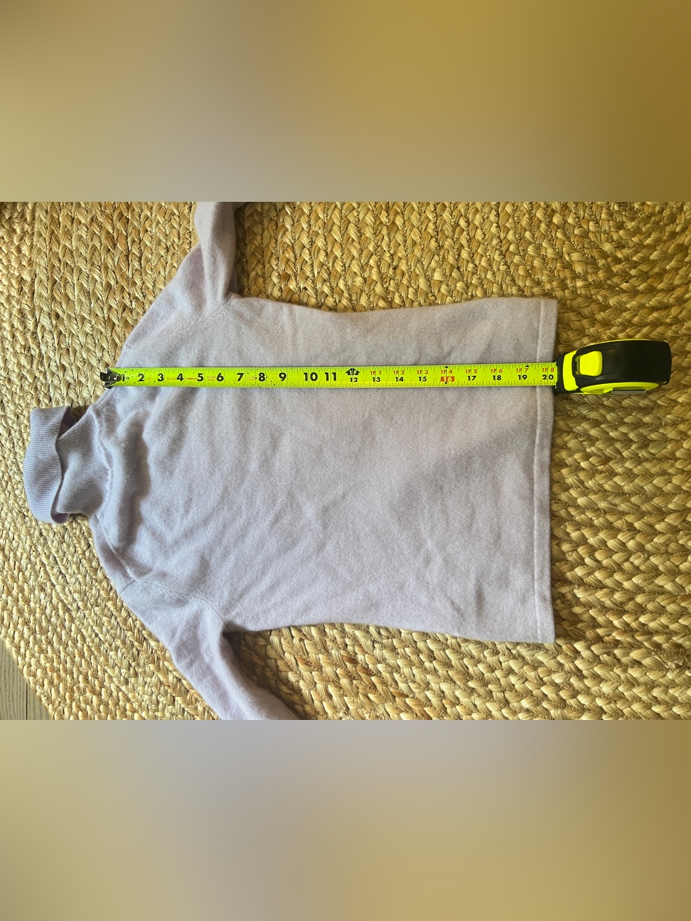 Lord & Taylor 100% Cashmere Lilac Turtleneck Sweater S - Picture 6 of 6